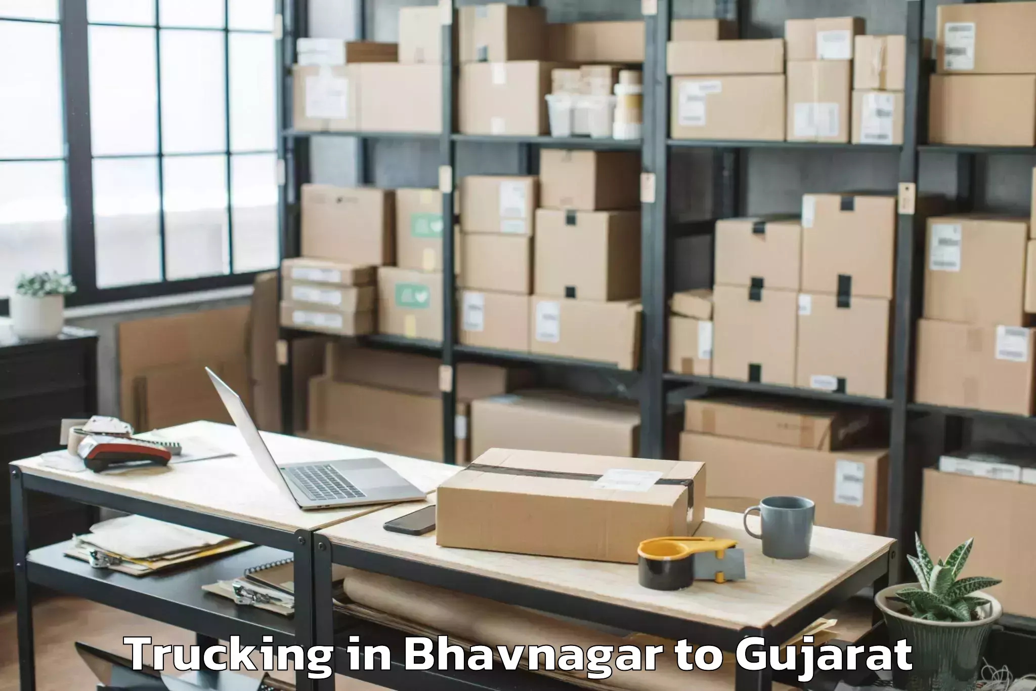 Top Bhavnagar to Gussar Trucking Available